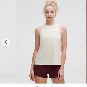 NWT lululemon Jersey Training Top Tank, Bone, Size 8